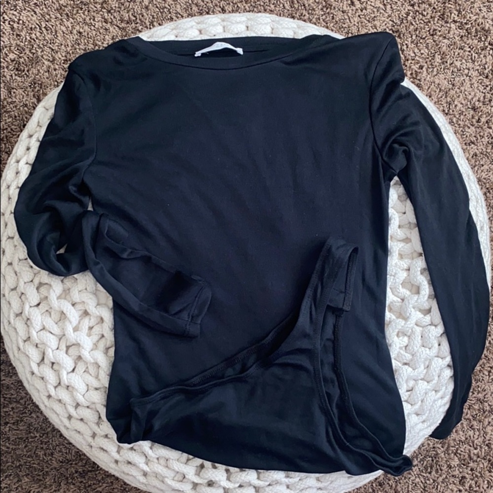 NWOT Elodie stretch knit bodysuit long sleeve